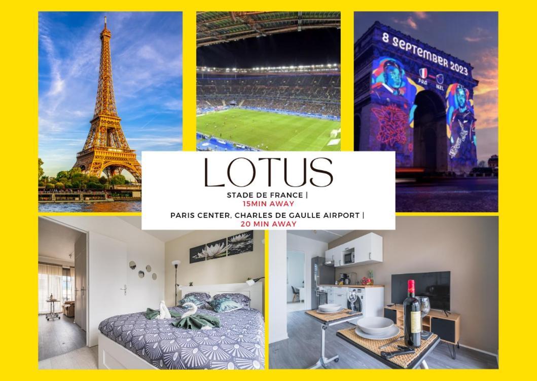 ドランシーLe Lotus - Self Checkin - 20Min From Paris - Free Parking Aroundアパートメント エクステリア 写真